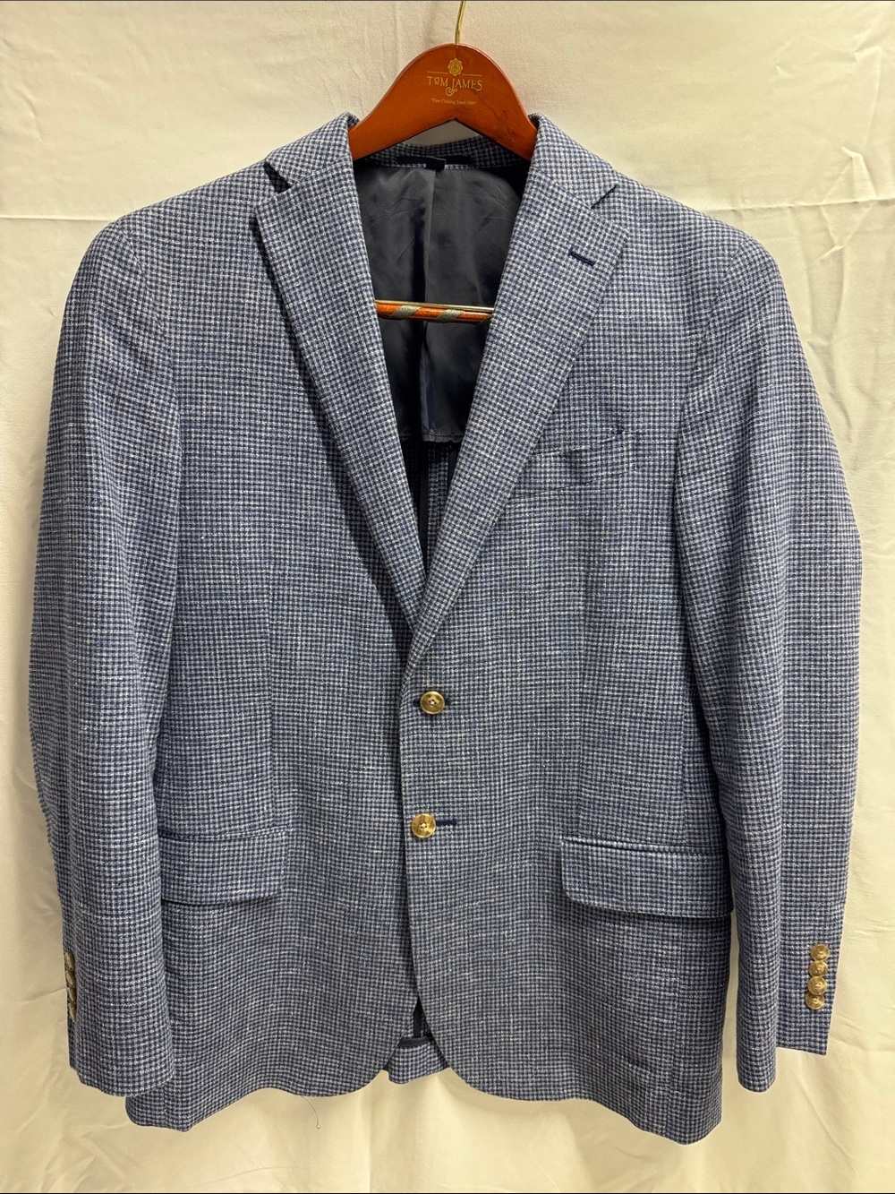 Jos. A. Bank 1905 brrr comfort Men’s 40R Navy Angelico Italian Fabric Sport Coat